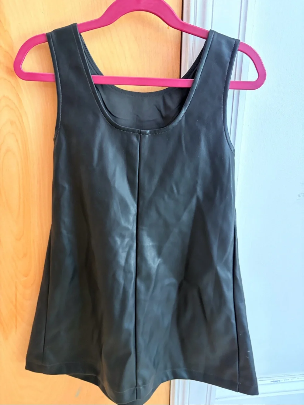 NWT Gap Kids Black Faux Leather Dress Size 6-7
